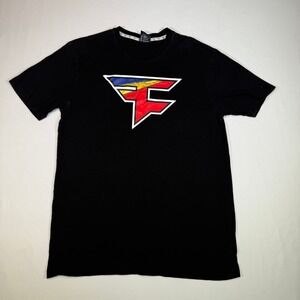 FaZe Clan T-Shirt Mens Large Black‎ Gaming Logo Short Sleeve Crew Neck